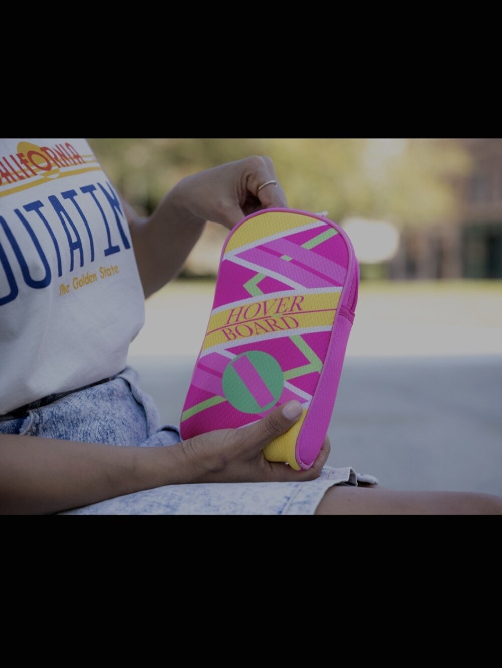 Back to the Future Hover Board Zip Pouch Bag